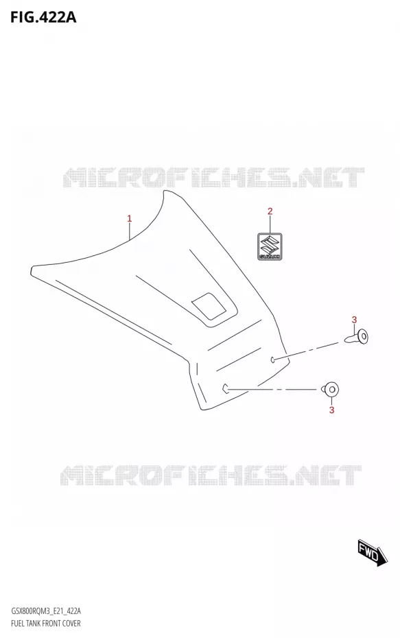 FUEL TANK VOORKLEP Suzuki MOTO 800 GSX 2023  GSX800RRQ M3 (E21)