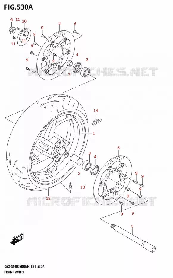 VOORWIEL Suzuki MOTO 1000 KATANA 2024  GSX-S1000SRQ M4 (E21)