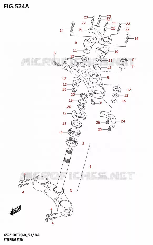 STUURKOLOM Suzuki MOTO 1000 GSX-S 2024  GSX-S1000TRQ M4 (E21)