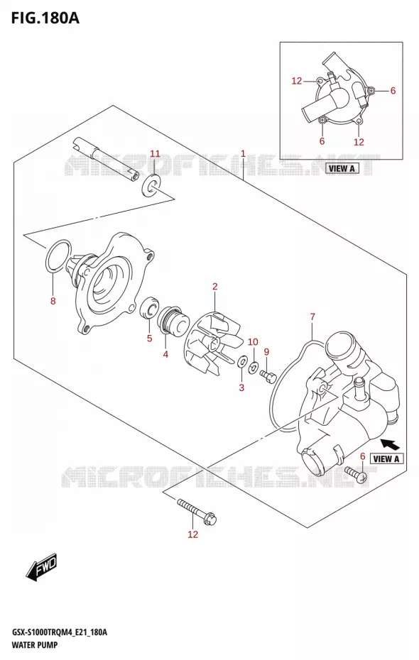 WATERPOMP Suzuki MOTO 1000 GSX-S 2024  GSX-S1000TRQ M4 (E21)