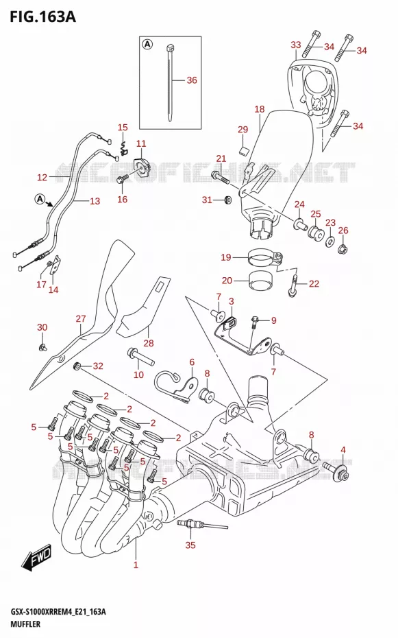 GELUIDDEMPER Suzuki MOTO 1000 GSX-S 2024  GSX-S1000XRRE M4 (E21)