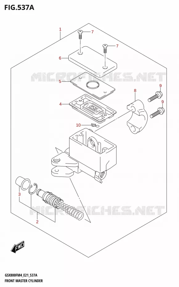FRONT HOOFDREMCILINDER Suzuki MOTO 800 GSX 2024  GSX800FRQ M4 (E21)