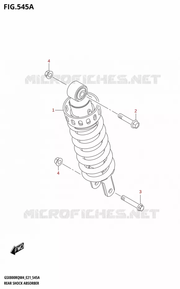 ACHTER SCHOKDEMPER Suzuki MOTO 800 GSX 2024  GSX800RQ M4 (E21)