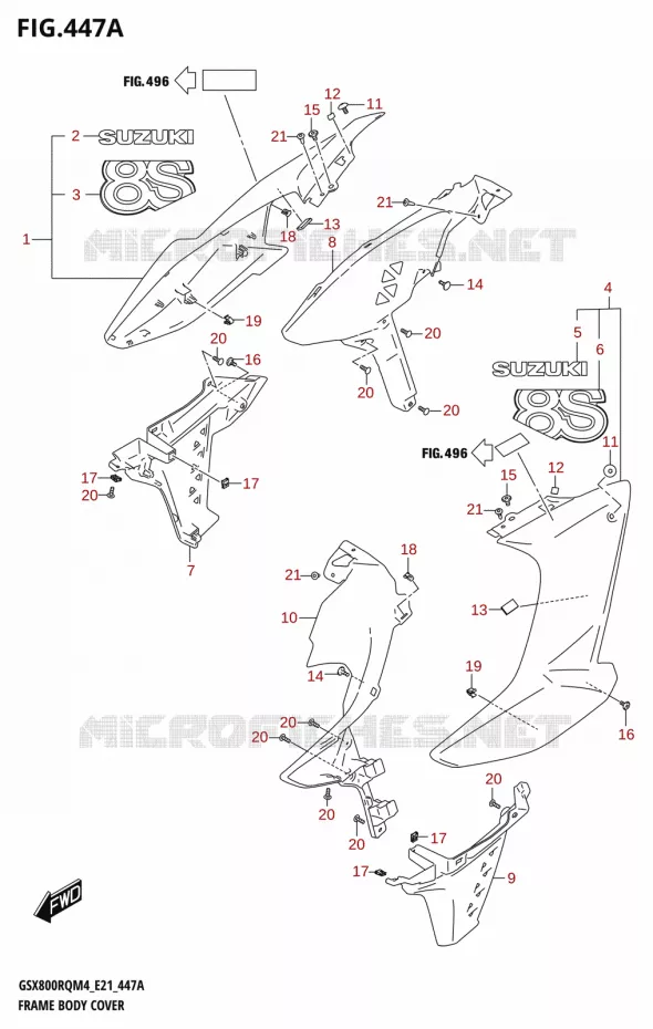 KUIP Suzuki MOTO 800 GSX 2024  GSX800RQ M4 (E21)