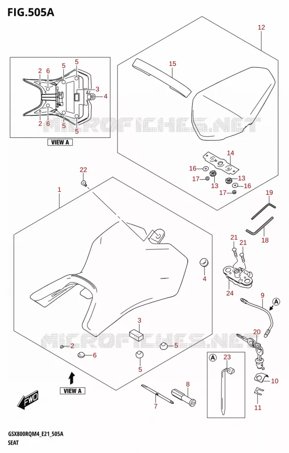 SEAT Suzuki MOTO 800 GSX 2024  GSX800RQ M4 (E21)