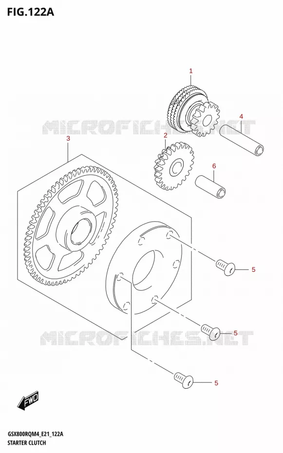 STARTMOTOR KOPPELINGS Suzuki MOTO 800 GSX 2024  GSX800RQ M4 (E21)