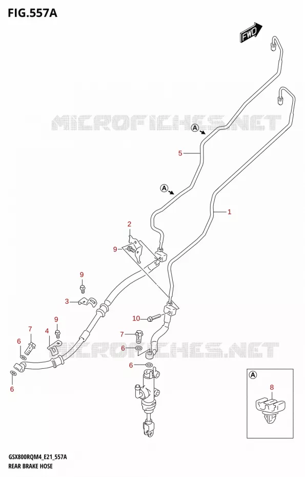 ACHTER REMSLANG Suzuki MOTO 800 GSX 2024  GSX800UQ M4 (E21)