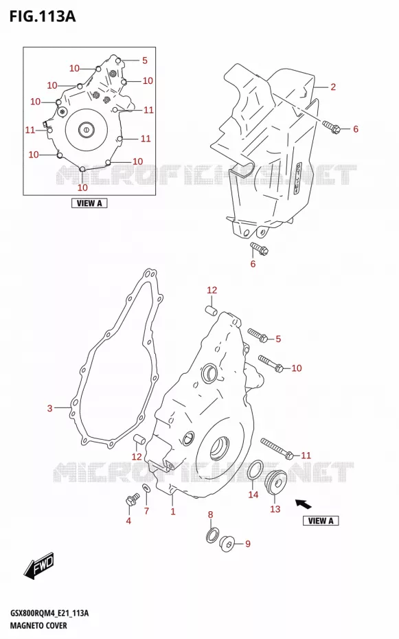 ALTERNATOR COVER Suzuki MOTO 800 GSX 2024  GSX800UQ M4 (E21)