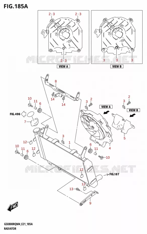 RADIATOR Suzuki MOTO 800 GSX 2024  GSX800UQ M4 (E21)