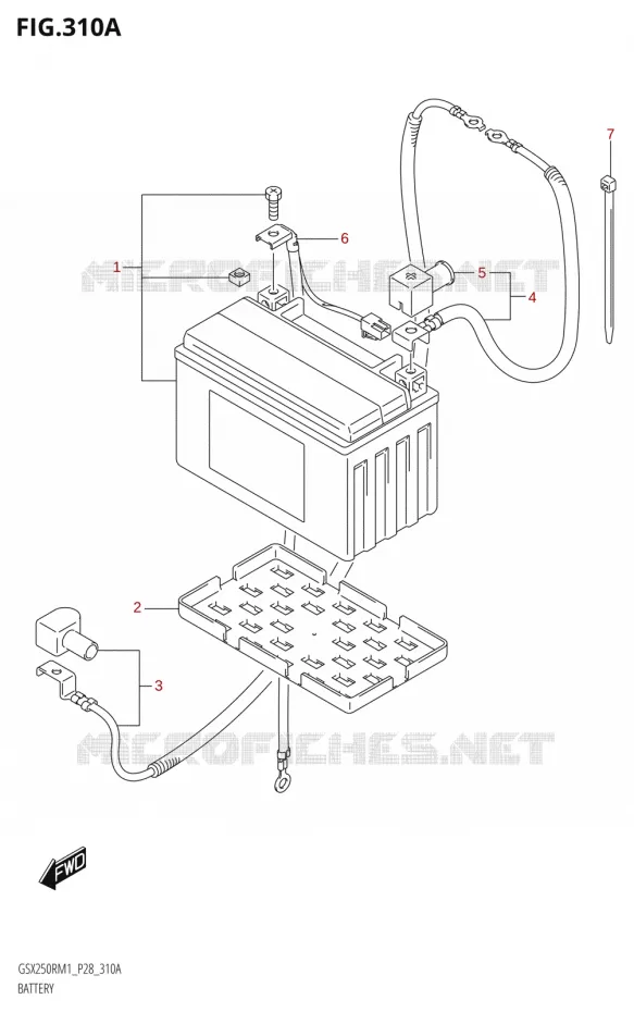 ACCU Suzuki MOTO 250 GSX-R 2021  GSX250R M1 (P28)