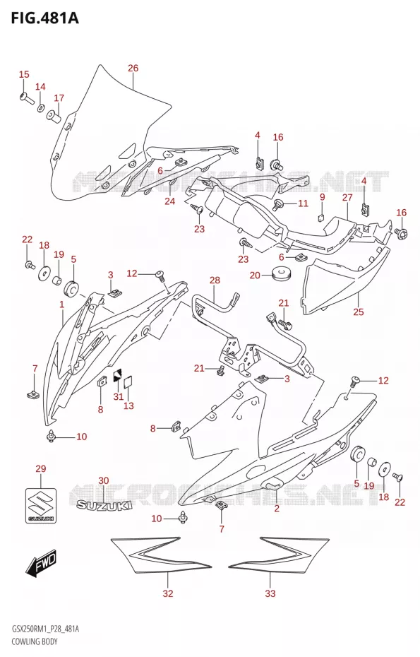 KUIP Suzuki MOTO 250 GSX-R 2021  GSX250R M1 (P28)