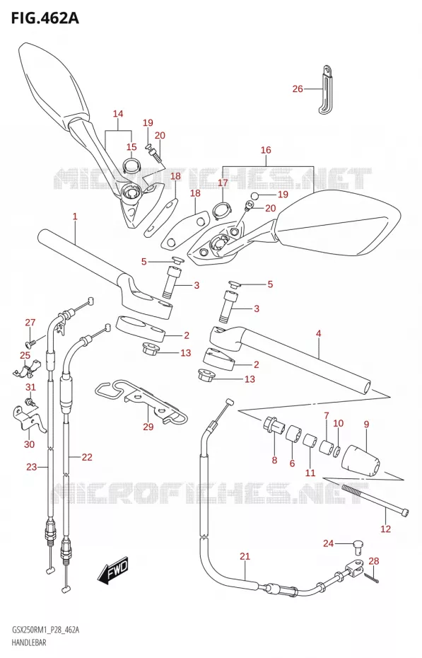 STUUR Suzuki MOTO 250 GSX-R 2021  GSX250R M1 (P28)