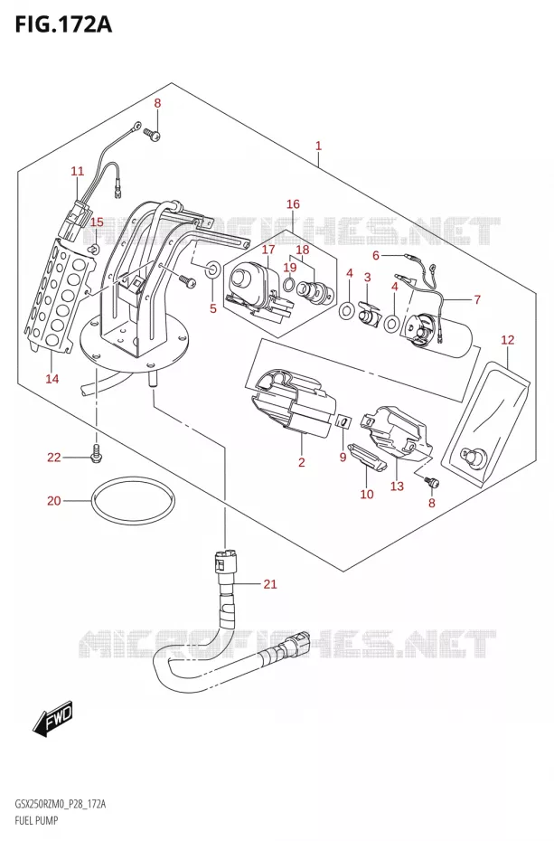 BENZINE POMP Suzuki MOTO 250 GSX-R 2020  GSX250RZ M0 E03,E28,E33
