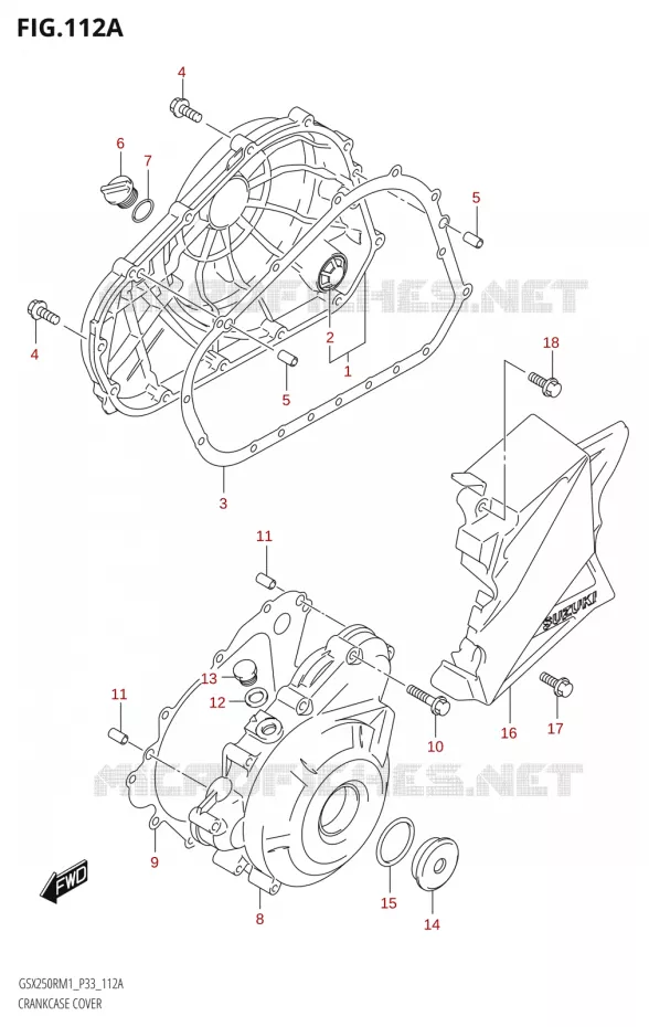 CARTERDEKSEL Suzuki MOTO 250 GSX-R 2021  GSX250R M1 (P33)