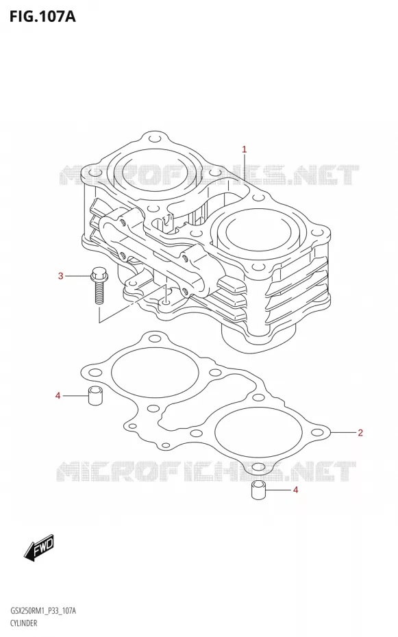 CILINDER Suzuki MOTO 250 GSX-R 2021  GSX250R M1 (P33)