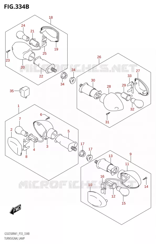 INDICATOREN Suzuki MOTO 250 GSX-R 2021  GSX250R M1 (P33)
