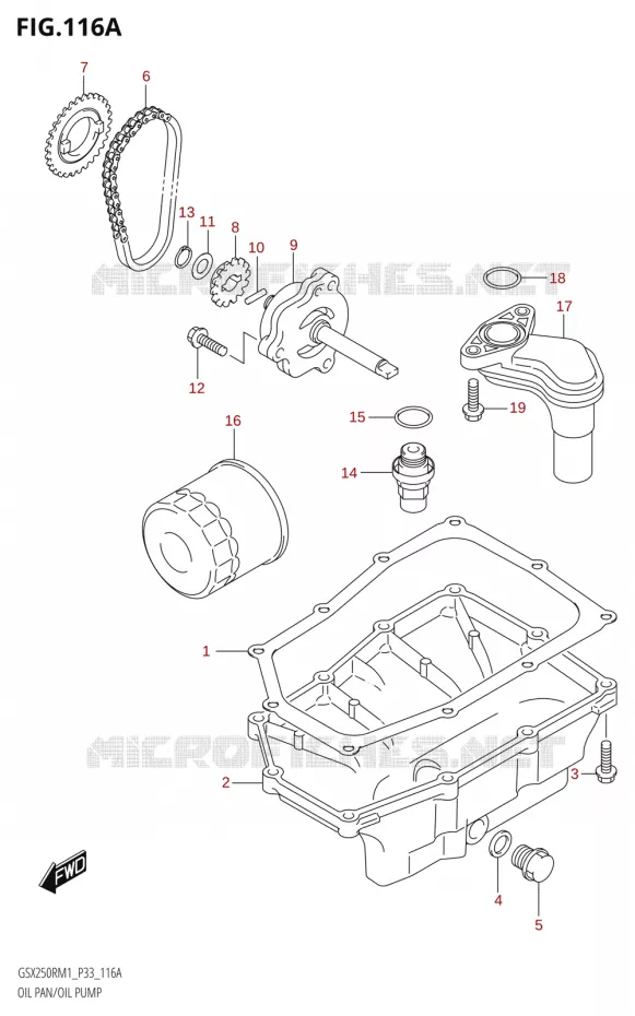 OLIEDEKSEL - OLIEPOMP Suzuki MOTO 250 GSX-R 2021  GSX250R M1 (P33)
