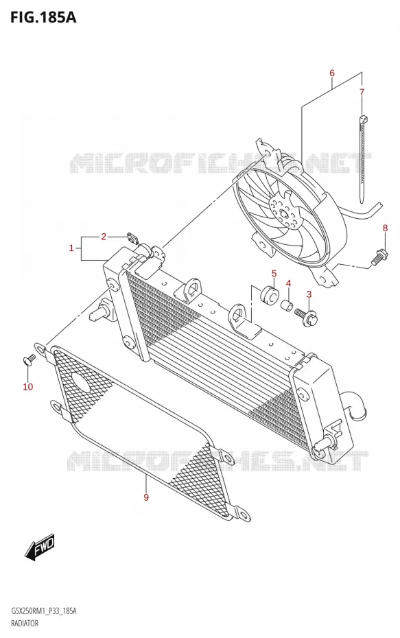 RADIATOR Suzuki MOTO 250 GSX-R 2021  GSX250R M1 (P33)