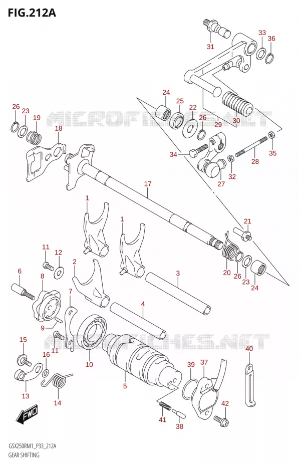 SCHAKELEN ASSY Suzuki MOTO 250 GSX-R 2021  GSX250R M1 (P33)