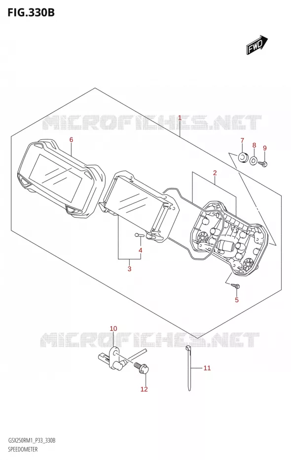 SNELHEIDSMETER (GSX250R) Suzuki MOTO 250 GSX-R 2021  GSX250R M1 (P33)