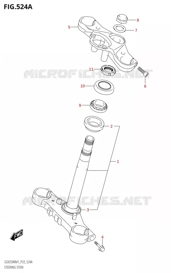 STUURKOLOM Suzuki MOTO 250 GSX-R 2021  GSX250R M1 (P33)