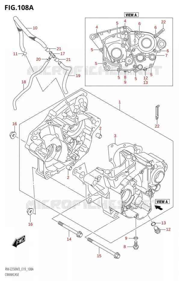 CARTER Suzuki MOTO 250 RM-Z 2023  RM-Z250 M3 (E19)