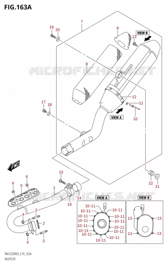 GELUIDDEMPER Suzuki MOTO 250 RM-Z 2023  RM-Z250 M3 (E19)