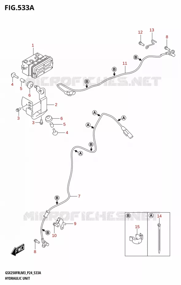 ABS Suzuki MOTO 250 GSX-R 2023  GSX250FRLX / GSX250FRL M3 (P24)