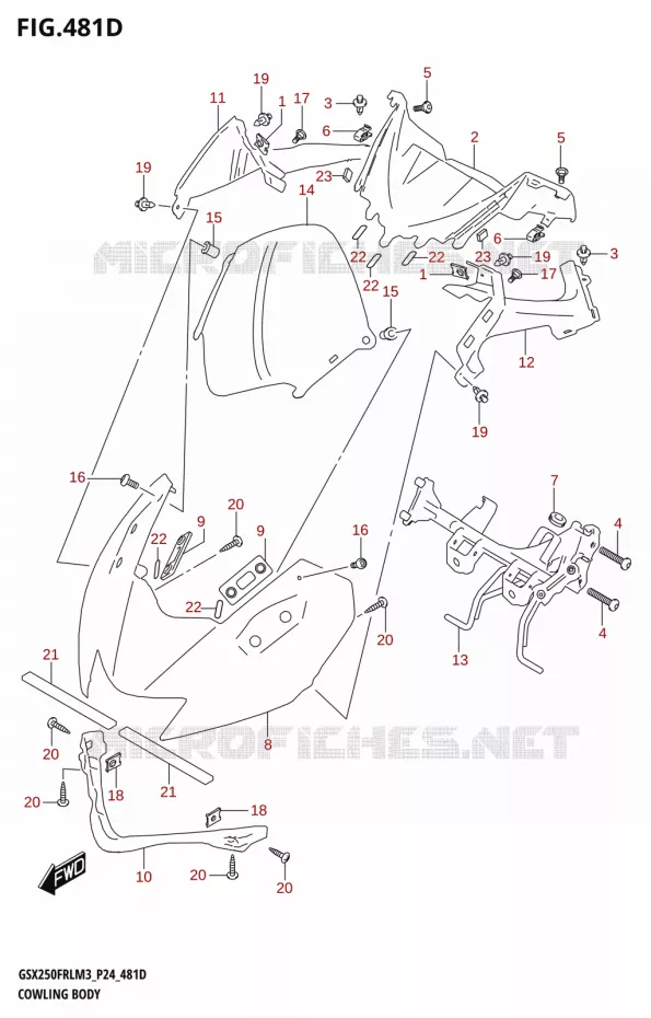 KUIP (GSX250FRL) Suzuki MOTO 250 GSX-R 2023  GSX250FRLX / GSX250FRL M3 (P24)