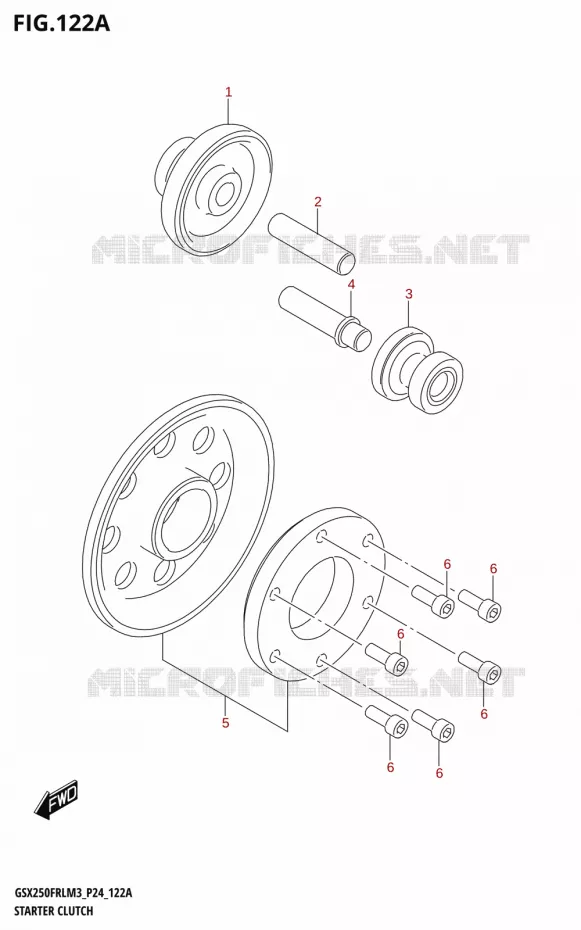 STARTMOTOR KOPPELINGS Suzuki MOTO 250 GSX-R 2023  GSX250FRLX / GSX250FRL M3 (P24)