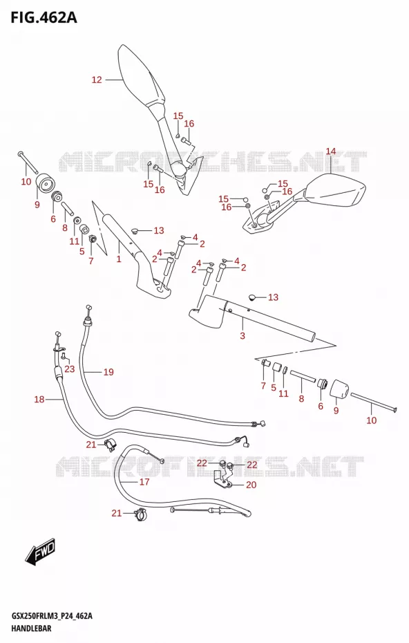 STUUR Suzuki MOTO 250 GSX-R 2023  GSX250FRLX / GSX250FRL M3 (P24)