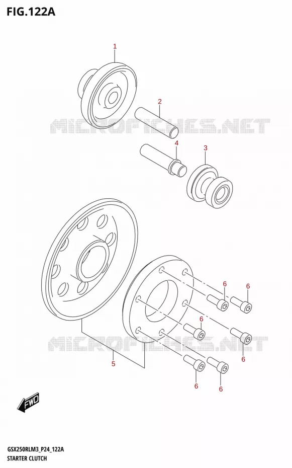 STARTMOTOR KOPPELINGS Suzuki MOTO 250 GSX-R 2023  GSX250RL M3 (P24)