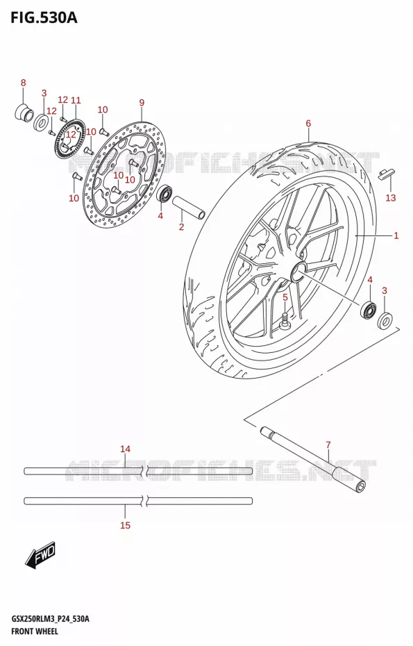 VOORWIEL Suzuki MOTO 250 GSX-R 2023  GSX250RL M3 (P24)