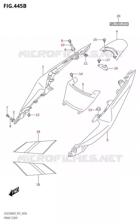 KUIP (GSX250RRLZ:M3:P01) Suzuki MOTO 250 GSX-R 2023  GSX250RRLJ M3 (P01)