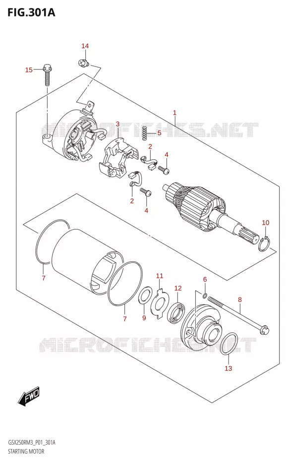 STARTMOTOR Suzuki MOTO 250 GSX-R 2023  GSX250RRLJ M3 (P01)