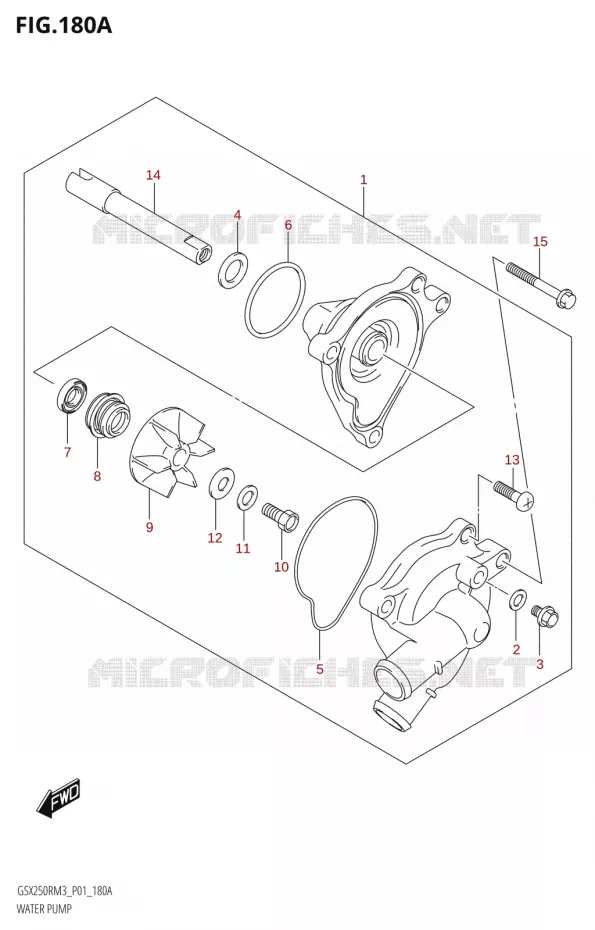 WATERPOMP Suzuki MOTO 250 GSX-R 2023  GSX250RRLJ M3 (P01)