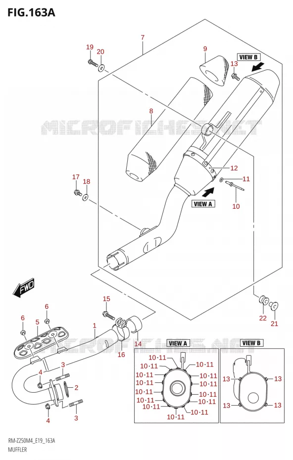 GELUIDDEMPER Suzuki MOTO 250 RM-Z 2024  RM-Z250 M4 (E19)