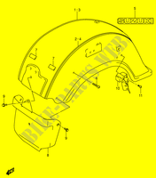 ACHTERSPATBORD (MODELE K3/K4) voor Suzuki INTRUDER 1500 2014