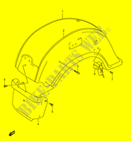ACHTERSPATBORD (MODELE W/X) voor Suzuki INTRUDER 1500 2014
