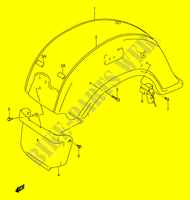 ACHTERSPATBORD (MODELE Y/K1/K2) voor Suzuki INTRUDER 1500 2014