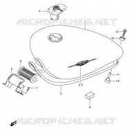 BENZINETANK (MODELE K5) voor Suzuki INTRUDER 800 2001
