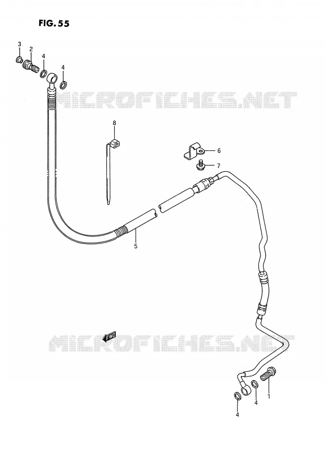 CLUTCH HOSE Suzuki MOTO 1400 INTRUDER 1992  VS1400GLFN(E2)