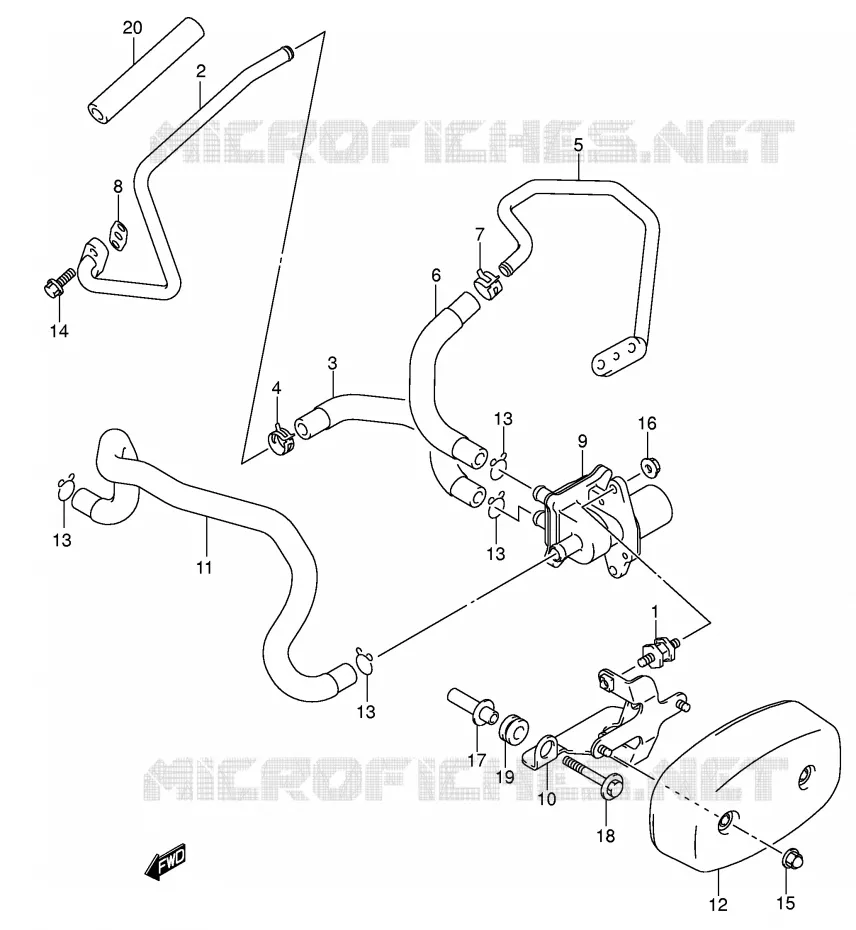 FUEL EVAP SYSTEM (MODELE K5) Suzuki MOTO 800 VOLUSIA 2004  VL800K4(E2)