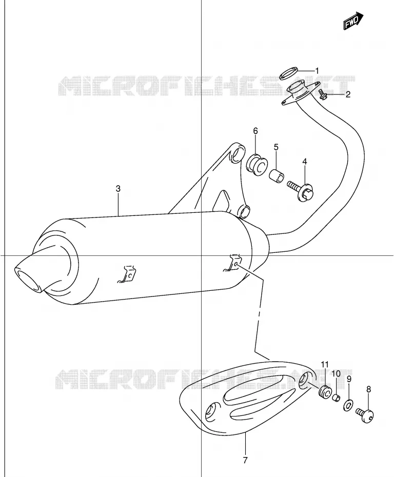 GELUIDDEMPER (MODELE Y/K1) Suzuki SCOOTER 150 EPICURO 2000  UC150RY(E34)