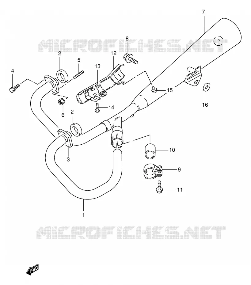 GELUIDDEMPER Suzuki MOTO 250 TU 1998  TU250XW(E2)