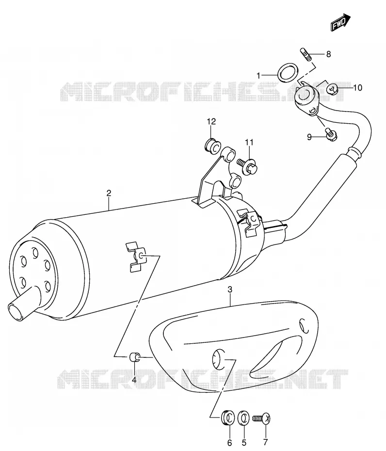 GELUIDDEMPER Suzuki SCOOTER 150 UE 2001  UE150CTK1(P19)