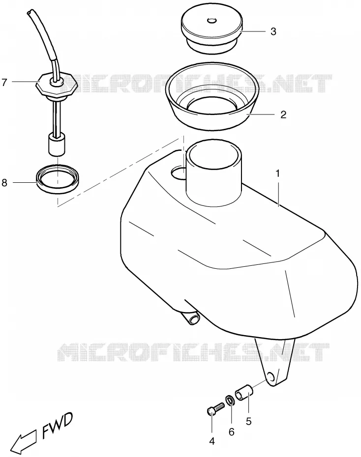 OLIE TANK Suzuki SCOOTER 50 ESTILETE 2000  UF50ZY