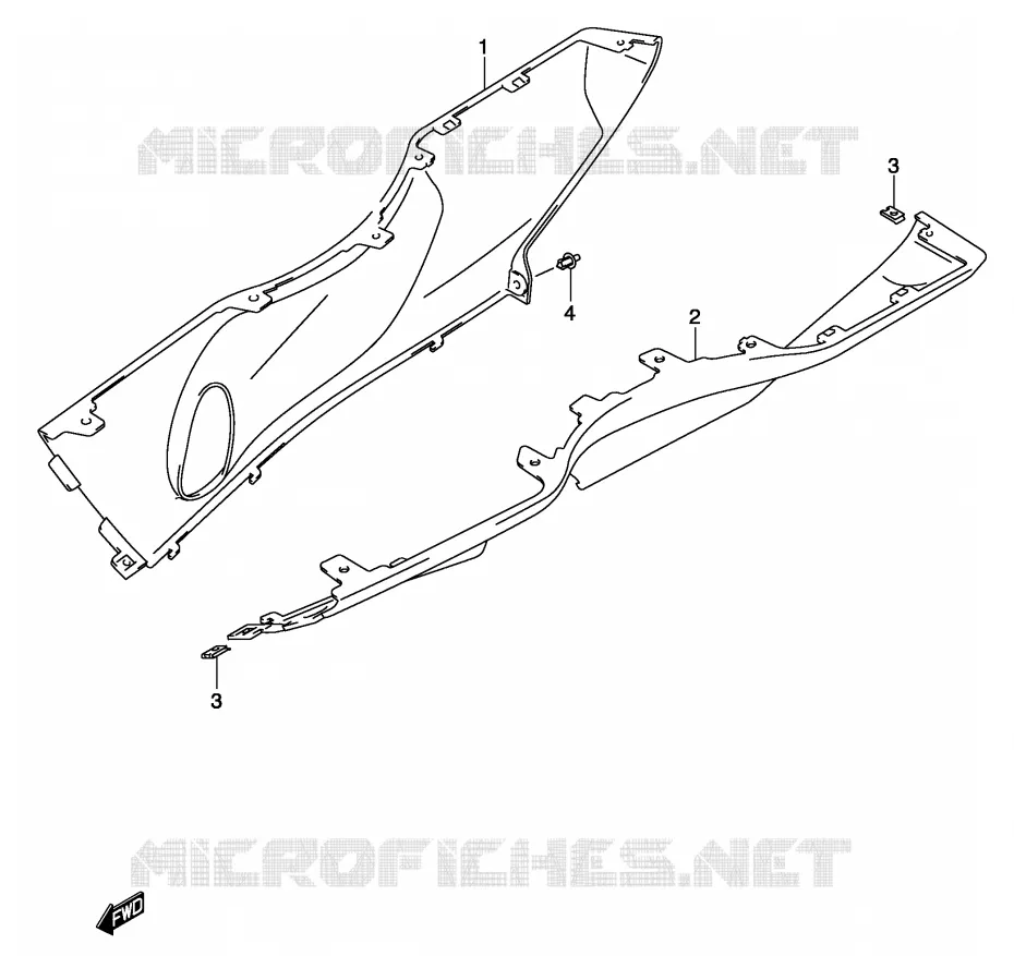 ONDERAANKLEDING Suzuki SCOOTER 150 BURGMAN 2003  UH150K3(P19)