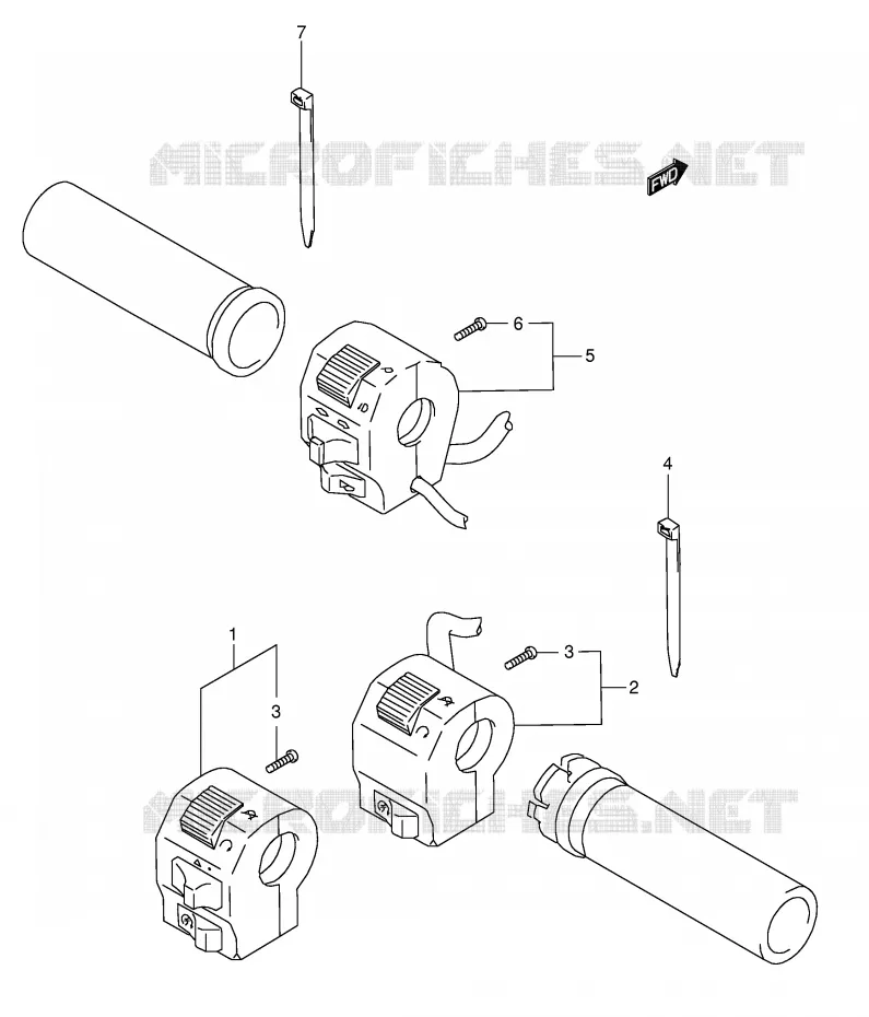 SCHAKELAARS (MODELE K3) Suzuki MOTO 1500 INTRUDER 1998  VL1500W(E2)