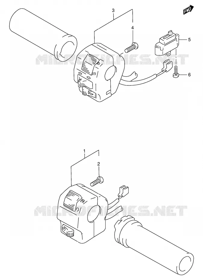SCHAKELAARS (MODELE S/T/V) Suzuki MOTO 800 INTRUDER 1992  VS800GLN(E28)